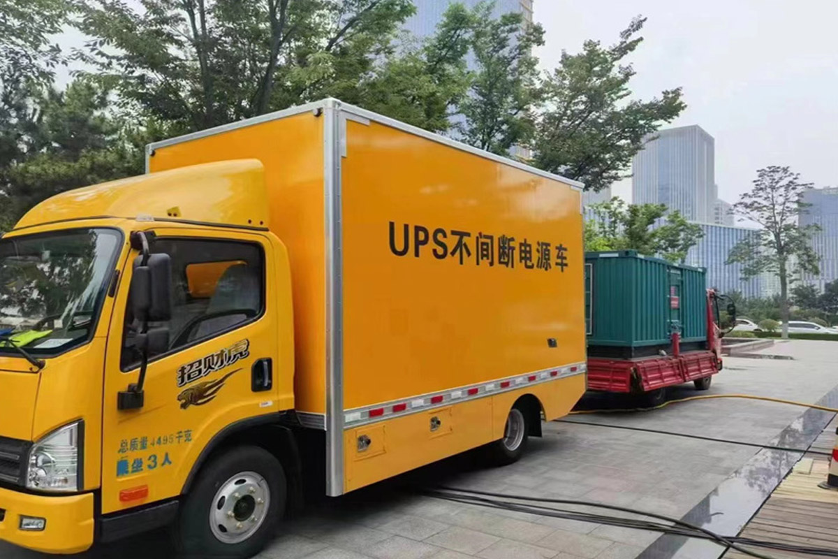 淮南发电机租赁施工现场